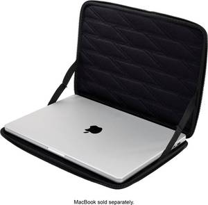 lot 47 image: Thule - Gauntlet Laptop Sleeve Laptop Case for 16 Apple MacBook Pro, 15 Apple MacBook Pro, PCs Laptops & Chromebooks up to 14 - Black