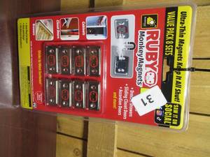 lot 31 image: 16 Pack - Ruby Monkey Magnets Drawer & Cabinet Closures