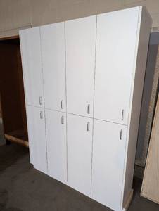 Huge Commercial Grade Locker System - 84 x 62 x 16.5 - 8 Lockers