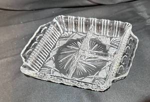 lot 47 image: Irena Collection Fantasia Crystal Relish Dish