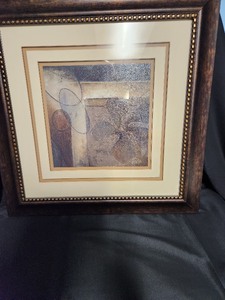 lot 19 image: Two Framed Pieces of Contemporary  Abstract Art
