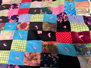 lot 67 image: 2 Handmade Queen Size Patchwork Quilts