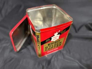 lot 85 image: Vintage Large 8 OClock Coffee Tin
