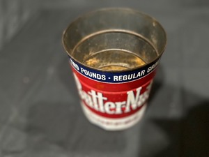 lot 95 image: Antique 2lb Butternut Coffee Tin