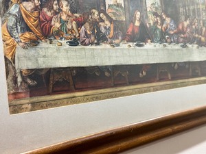 lot 193 image: Last Supper Framed Art