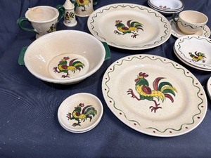 lot 170 image: Large Lot of Metlox Poppy Trail California Provincial Rooster