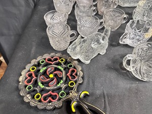 lot 227 image: Lot of Miscellaneous Vintage Crystal Small Serving Pieces