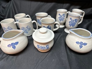 lot 284 image: Lot of Pfaltzgraff Yorktowne Stoneware Dishes