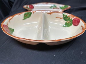 lot 285 image: Franciscan Apple China Rellish Tray and Vegetable Bowl