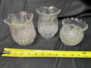 lot 141 image: Lot of 3 EAPG aka Shepherds Plaid Spooner