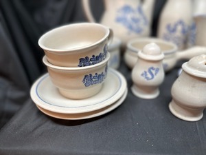lot 283 image: Large Lot of Pfaltzgraff Yorktowne Stoneware Dishes