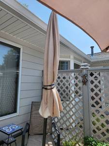 lot 77 image: Patio Umbrella in Beige