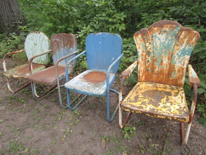 Vintage Spring Lawn Chairs