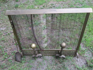 Fireplace Screen, Andirons