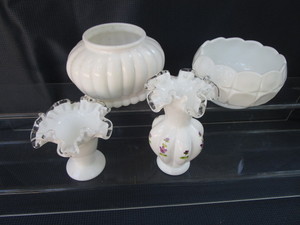 Silvercrest & Milk Glass