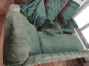Antique Parlor Set - Chaise & 2 Chairs