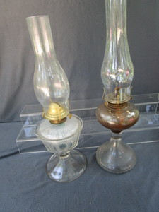 Pair Kerosene Lamps