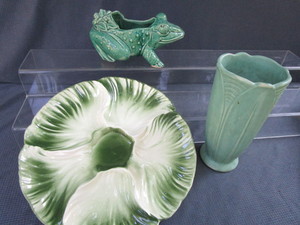 McCoy Frog Planter, Vase, Relish