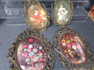 Metal Framed Oval Prints