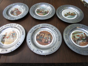 Pewter Revolution Plates