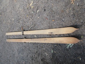 Antique Wooden Skis