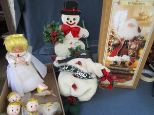 Santa, Snowmen, Angels