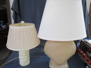 Shell & Floral Table Lamps