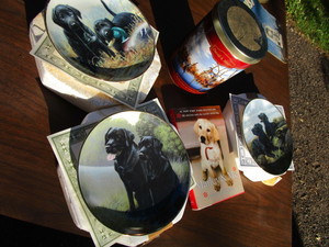 Black Lab Plates, Tin, Book