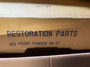 lot 10 image: &nbspNIB 1967 Ford Mustang RH & LH Front Fenders - Restoration Parts