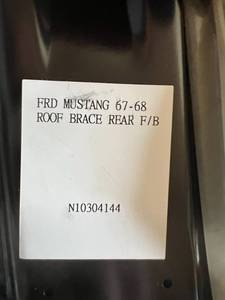 lot 11 image: NIB 1967-1968  Ford Mustang Rear Roof Brace