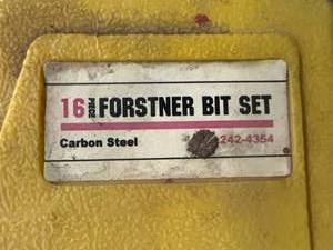 lot 17 image: 16 Piece Forstner Bit Set