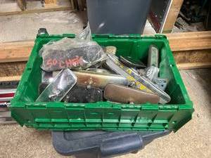 lot 23 image: Tote Full of Vintage Auto Rear View Mirrors