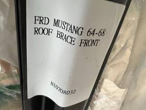 lot 65 image: NIB 1964-1968 Ford Mustang Roof Brace Front