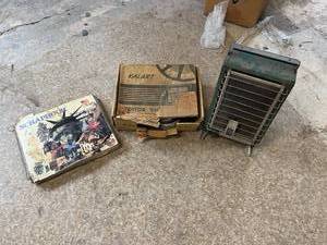 lot 72 image: Coleman Propane Catalytic Heater, Kalart Editor Viewer & Scrapbook with Vintage Photos & Postcards