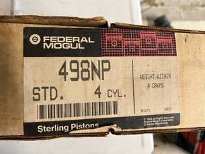 lot 74 image: NIB Sterling Pistons