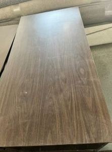 lot 70 image: Metal and wooden desk-