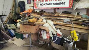 lot 94 image: Life jackets, boat seats, vintage hand tools, plus