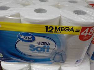 lot 257 image: 12 Mega Rolls Great Value 2 Ply Toi...