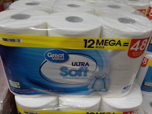 lot 259 image: 12 Mega Rolls Great Value 2 Ply Toi...