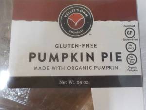 lot 299 image: 2 Gluten Free Frozen Pumpkin Pies...