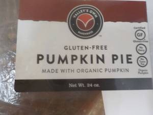 lot 300 image: 2 Gluten Free Frozen Pumpkin Pies...