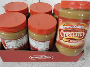 lot 327 image: 6 ct 40 oz Peanut Delight Creamy Pe...
