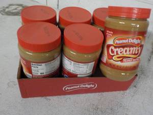 lot 330 image: 6 ct 40 oz Peanut Delight Creamy Pe...