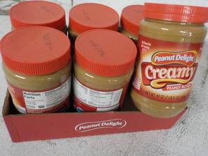 lot 332 image: 6 ct 40 oz Peanut Delight Creamy Pe...
