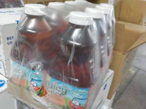 lot 343 image: 8 - 58 oz Bottles Juicy Juice Water...