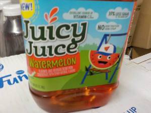 lot 344 image: 8 - 58 oz Bottles Juicy Juice Water...