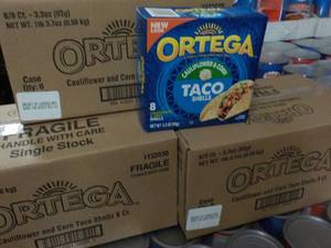lot 363 image: 3 Boxes 6 - 8 ct each Ortega Taco S...