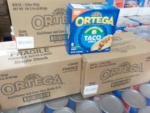 lot 364 image: 3 Boxes 6 - 8 ct each Ortega Taco S...
