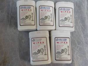 lot 38 image: 5 - 30 ct each Silver Cleaning Wipe...