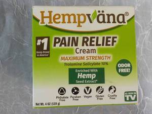 lot 40 image: Hempvana 4 oz Pain Relief Cream...